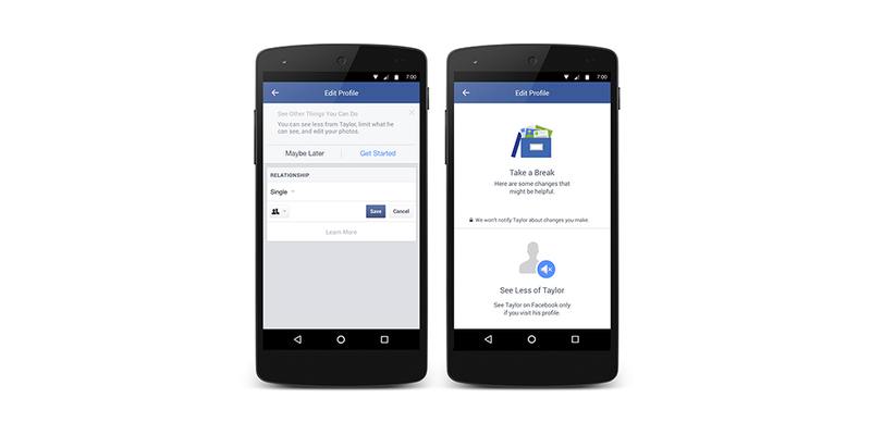 Illustration for article titled Facebook Is Testing a Weird Way to Make Break-Ups Easier